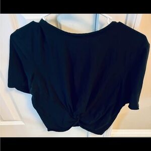 Lululemon Athletica Black Crop Top